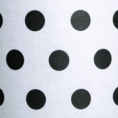 Подарочная коробка круглая «Чёрный горох», 16 × 16 см