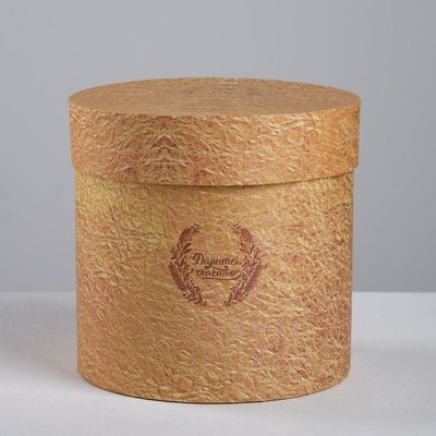 Подарочная коробка круглая «Мрамор», 15 × 15 см