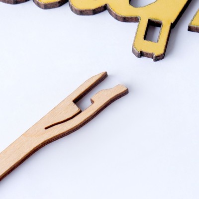 Топпер "Самой лучшей маме, с завитками", золотой Дарим Красиво