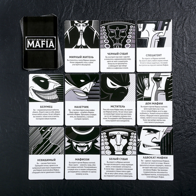 Настольная детективная игра «Мафия. Битва за город» с картами