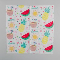 Салфетки бумажные «Я люблю лето», 33×33 см, набор 20 шт.