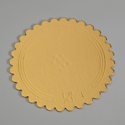 Подложка усиленная, волна, 22 см, золото-черный, 3,2 мм