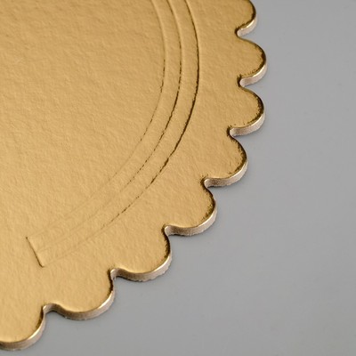 Подложка усиленная, волна, 22 см, золото-черный, 3,2 мм