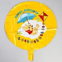 Фольгированный шар «Happy birthday!», Медвежонок Винни 17"