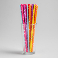 Трубочки для коктейля «Горох», набор 25 шт., цвета МИКС