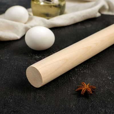 Скалка прямая 30×3 см, берёза