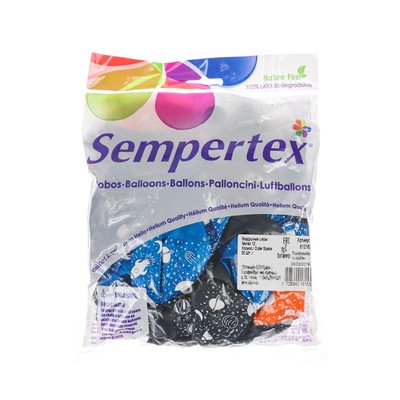 Шар латексный 12" «Космос», металл