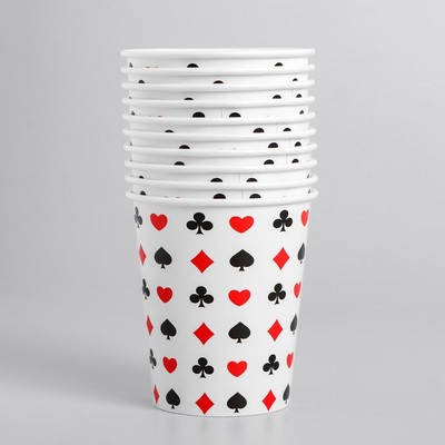Стакан бумажный «Карты», 250 мл