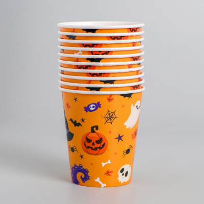 Стакан бумажный Halloween, 250 мл, 10 шт