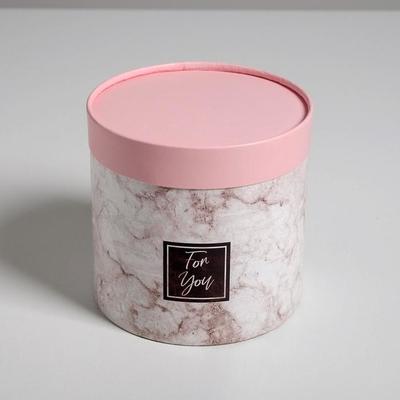 Набор шляпных коробок эконом-класс 2 в 1 «Мрамор», 12 х 12, 15 х 15 см