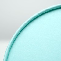 Подарочная коробка, круглая, мятная, 15 х 15 см