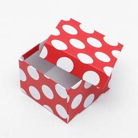 Набор коробок 5 в 1 "Большой белый горох на красном", 12 х 12 х 9 - 6 х 6 х 3 см