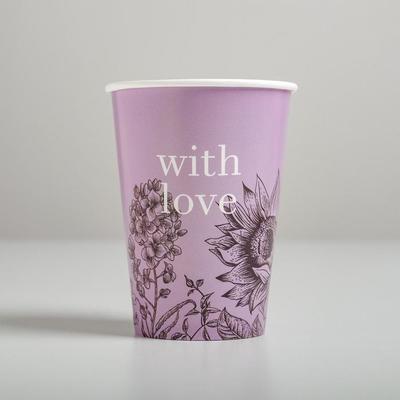 Стаканчик для цветов With love, 11 х 8,5 см