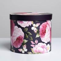 Коробка подарочная круглая «Цветы», 14 × 16 см