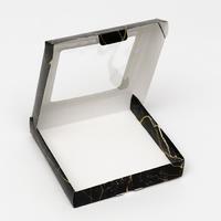 Коробка самосборная, "Золото", 16 х 16 х 3 см