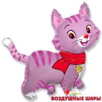 Воздушный шар "Розовый котик"