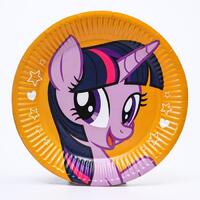 Тарелка бумажная "С Днем Рождения", My Little Pony 1 упаковка, 10 шт.