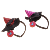 Ободок "Шляпа ведьмы" с бантиком, блестящая, цвет микс