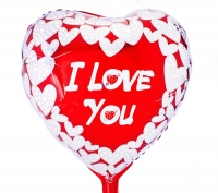 Шар фольгированный сердце "I Love you"