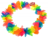 Гавайское ожерелье "Лепестки ириса", разноцветные