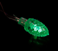 Гирлянда с насадкой “Шишка большая” 5 м, 20 лампочек, РАЗНОЦВЕТНАЯ