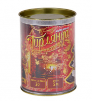 Гирлянда с насадкой “Шишка большая” 5 м, 20 лампочек, РАЗНОЦВЕТНАЯ