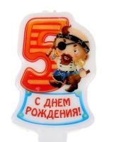Свеча в торт. Серия "Пираты"
