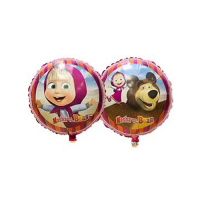 Шар фольгированный 18" "Маша и Медведь", круг