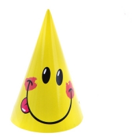 Набор "Смайл". Тарелки (6шт) + салфетки (20 шт) + колпачки (6 шт) + скатерть