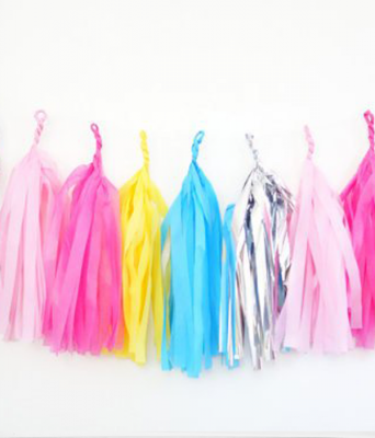 Гирлянда Тассел, Желтая 2 м, 10 листов