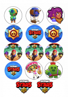 Съедобная картинка "Brawl Stars" Бравл Старс №7