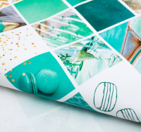 Бумага упаковочная глянцевая "Макаруны", 100х70 см