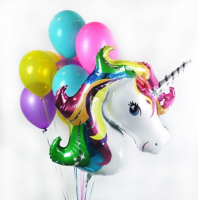 Букет из шаров "Единорог", 8+1 шт