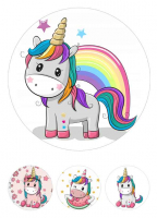 Съедобная картинка "Единороги" №4