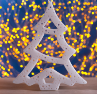 Фигура "Елка" 38х32 см, пластик, 40 LED, 240V МУЛЬТИ