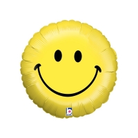 Фольгированный шар смайл золотой