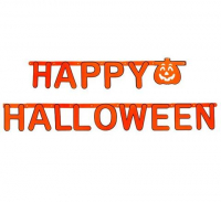 Гирлянда HAPPY HALLOWEEN, оранж, 160см