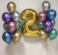 Воздушный шар "Хром" 12" ассорти