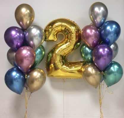 Воздушный шар "Хром" 12" ассорти