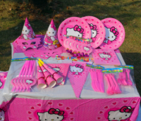 Набор посуды для праздника "Hello Kitty" 