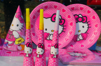 Набор посуды для праздника "Hello Kitty" 
