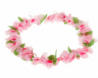 Гавайское ожерелье "Плюмерия розовая"