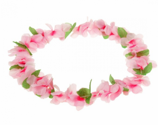 Гавайское ожерелье "Плюмерия розовая"