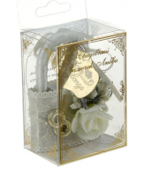 Замок свадебный "Вместе навсегда" белый