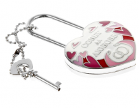 Замок с заливкой и ключом "Совет да любовь"