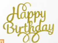 Топпер "Нappy birthday"