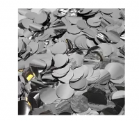Конфетти фольга, Круги, Серебро, 1 см, 50 гр