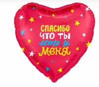 Фольгированный шар "Спасибо, что ты есть!"18"/45см