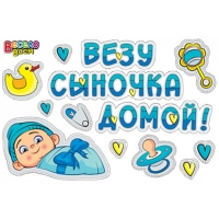 Набор наклеек "Везу сыночка домой!"