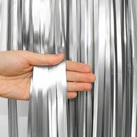Занавес Дождик Серебро 1м х 2м